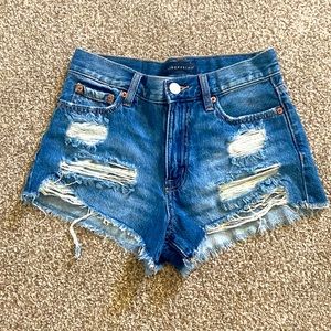 Aeropostale distressed high waisted shorts 00